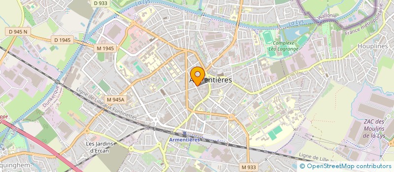 localisation de l'entreprise MONSIEUR VIANNEY SQUEDIN à ARMENTIERES