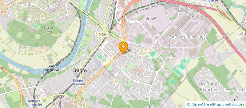 localisation de l'entreprise MONSIEUR VIATCHESLAV KISELEV  ERAGNY