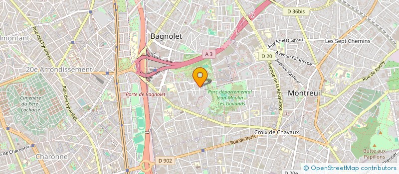 localisation de l'entreprise MONSIEUR VIBOL KEO à BAGNOLET