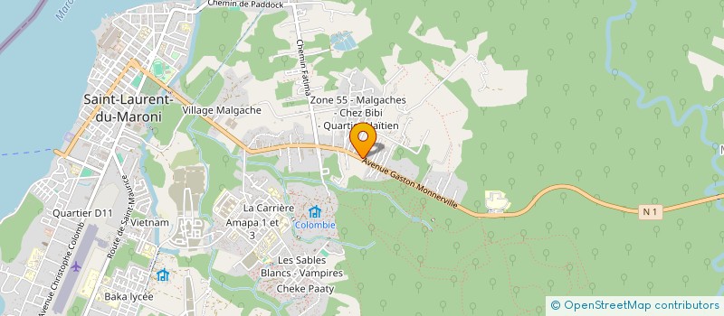 localisation de l'entreprise MONSIEUR VICENTE DE OLIVEIRA à SAINT-LAURENT-DU-MARONI