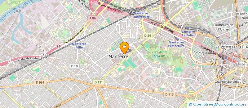 localisation de l'entreprise MONSIEUR VICENTE MENDES TAVARES  NANTERRE