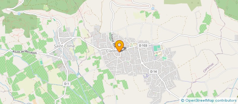 localisation de l'entreprise MONSIEUR VICENTE VALIENTE  CLARENSAC