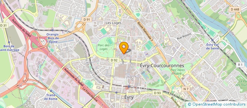 localisation de l'entreprise MONSIEUR VICENTY TCHABOU  EVRY-COURCOURONNES