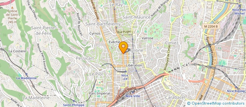 localisation de l'entreprise MONSIEUR VICHAY RIVARD à NICE