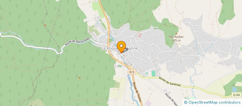 localisation de l'entreprise MONSIEUR VICKY KURZ  LA ROQUEBRUSSANNE