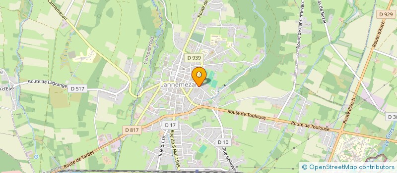 localisation de l'entreprise MONSIEUR VICTOR AFONSO  LANNEMEZAN