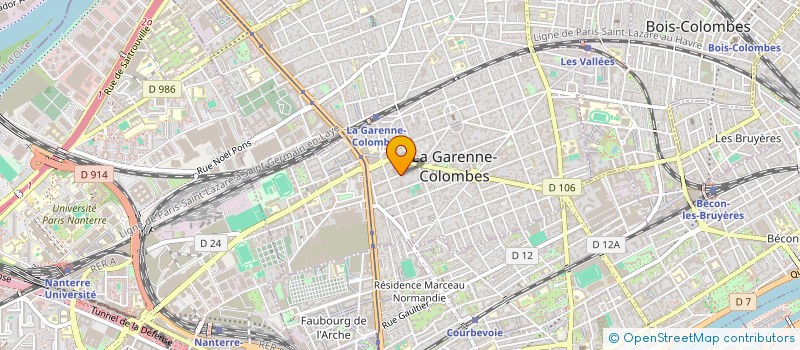 localisation de l'entreprise MONSIEUR VICTOR AGBATOU  LA GARENNE-COLOMBES