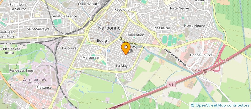 localisation de l'entreprise MONSIEUR VICTOR AMIEL  NARBONNE