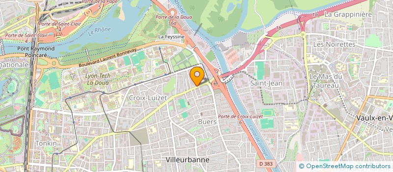 localisation de l'entreprise MONSIEUR VICTOR ANDRE  VILLEURBANNE