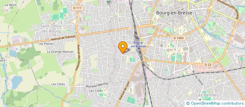 localisation de l'entreprise MONSIEUR VICTOR AUBRIOT  BOURG-EN-BRESSE