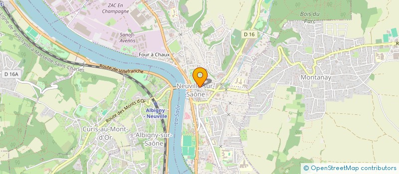 localisation de l'entreprise MONSIEUR VICTOR BARNOUIN  NEUVILLE-SUR-SAONE