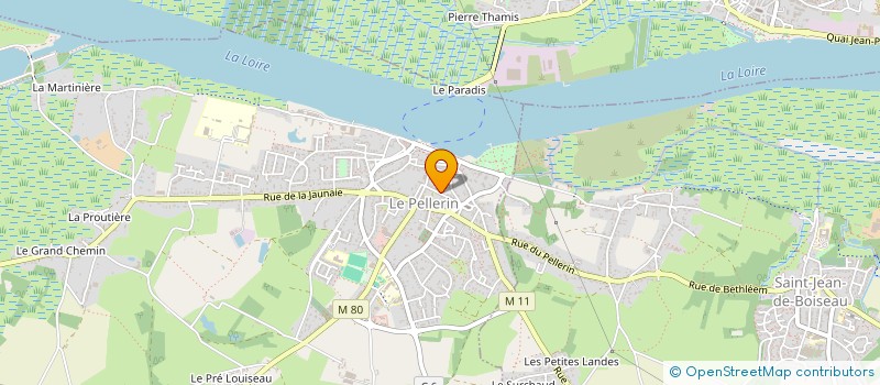 localisation de l'entreprise MONSIEUR VICTOR BAUDRU  LE PELLERIN