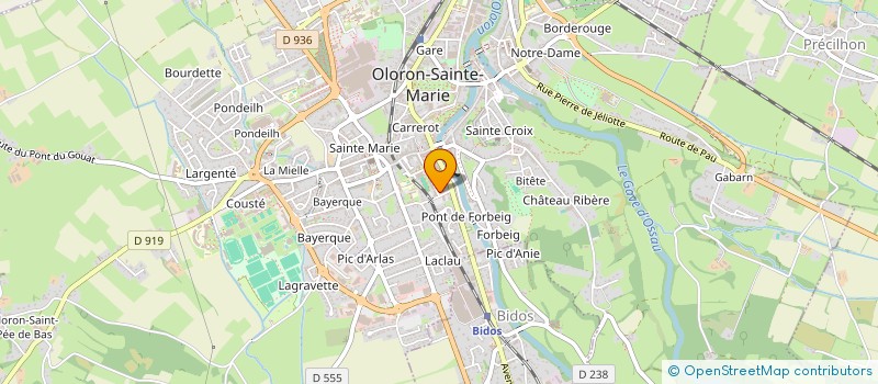 localisation de l'entreprise MONSIEUR VICTOR BELLOCQ  OLORON-SAINTE-MARIE