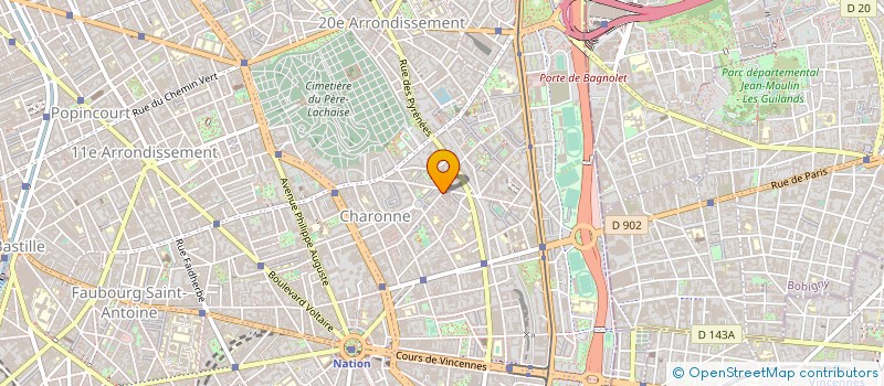 localisation de l'entreprise MONSIEUR VICTOR BEN BARON à PARIS