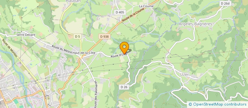 localisation de l'entreprise MONSIEUR VICTOR BERGANTIN  ORDIZAN