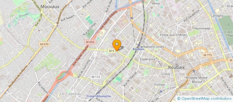 localisation de l'entreprise MONSIEUR VICTOR BERIKA  ROUBAIX