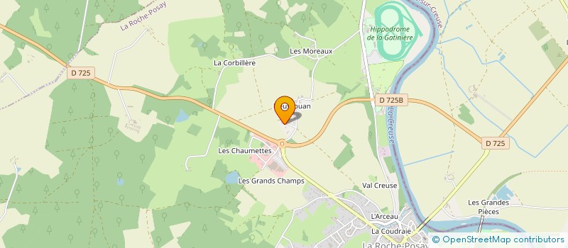 localisation de l'entreprise MONSIEUR VICTOR BERRY  LA ROCHE-POSAY