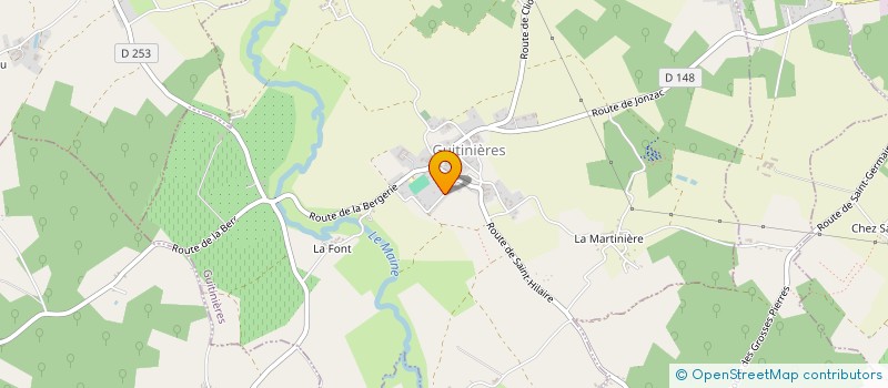 localisation de l'entreprise MONSIEUR VICTOR BERTHELOT  JONZAC