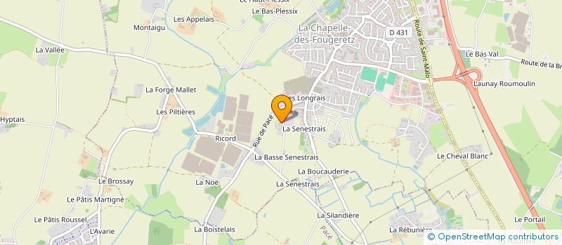 localisation de l'entreprise MONSIEUR VICTOR BIET  LA CHAPELLE-DES-FOUGERETZ