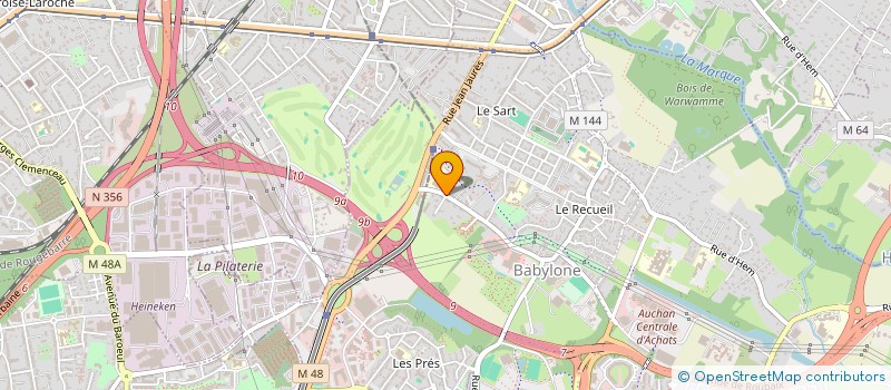 localisation de l'entreprise MONSIEUR VICTOR BORGIES à VILLENEUVE-D'ASCQ