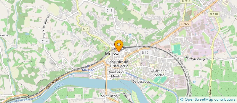 localisation de l'entreprise MONSIEUR VICTOR BOUCHARD  MOISSAC