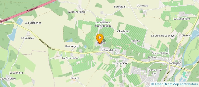 localisation de l'entreprise MONSIEUR VICTOR BOURGEOIS à REUGNY