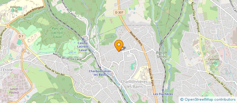 localisation de l'entreprise MONSIEUR VICTOR BOUTHIAUX  CHARBONNIERES-LES-BAINS