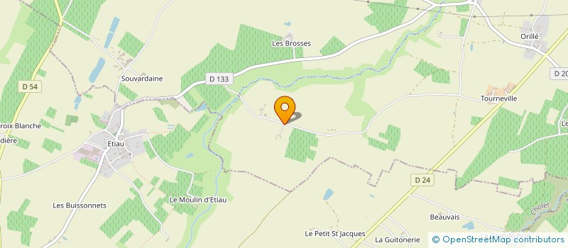 localisation de l'entreprise MONSIEUR VICTOR BOUTIN CONRAIRIE  BELLEVIGNE-EN-LAYON