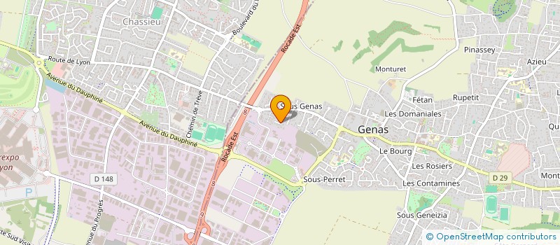 localisation de l'entreprise MONSIEUR VICTOR BRAHIM  GENAS