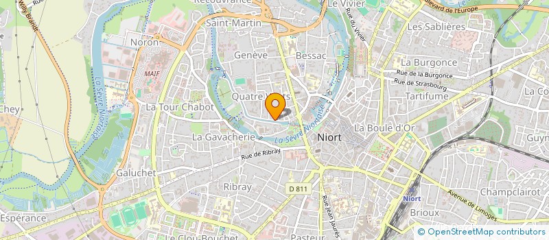 localisation de l'entreprise MONSIEUR VICTOR BRANGER  NIORT