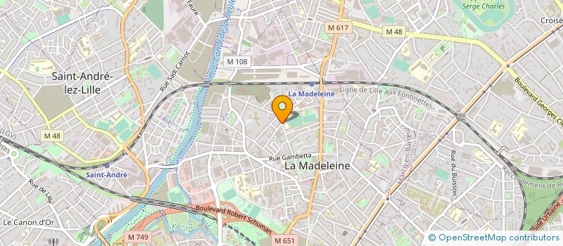 localisation de l'entreprise MONSIEUR VICTOR BRIATTE à LA MADELEINE