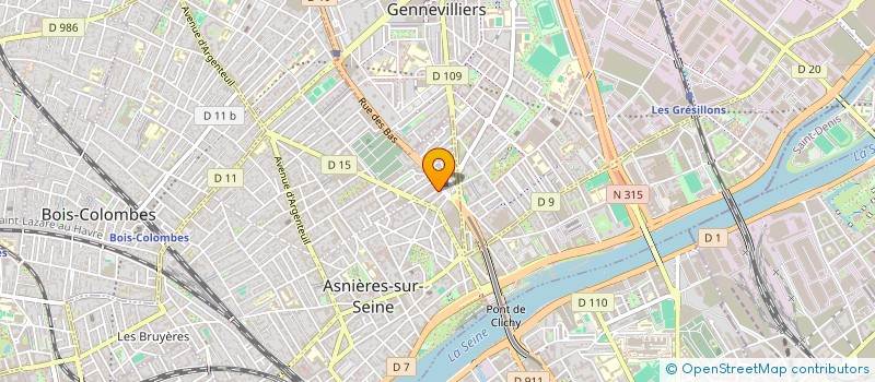 localisation de l'entreprise MONSIEUR VICTOR BRIDE  ASNIERES-SUR-SEINE