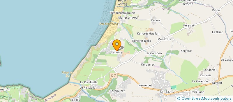 localisation de l'entreprise MONSIEUR VICTOR BRIGAND  KERLAZ