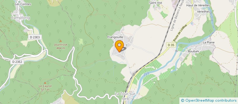localisation de l'entreprise MONSIEUR VICTOR BRUGUERA à LA TOUR-SUR-ORB