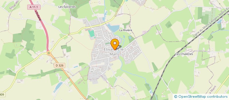 localisation de l'entreprise MONSIEUR VICTOR BRUNEAU  ETIVAL-LES-LE-MANS