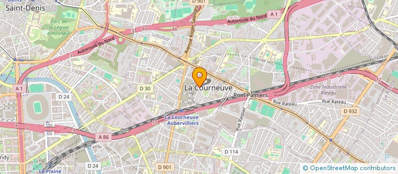 localisation de l'entreprise MONSIEUR VICTOR BUREA à LA COURNEUVE