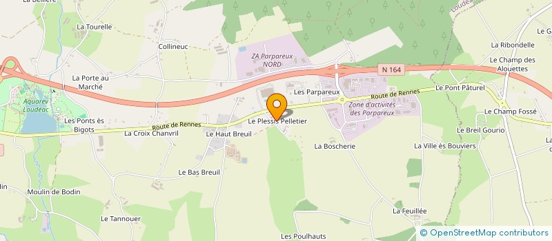 localisation de l'entreprise MONSIEUR VICTOR BUSSON à LOUDEAC