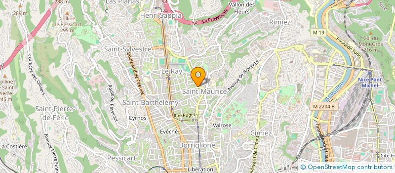 localisation de l'entreprise MONSIEUR VICTOR BUSSON  NICE