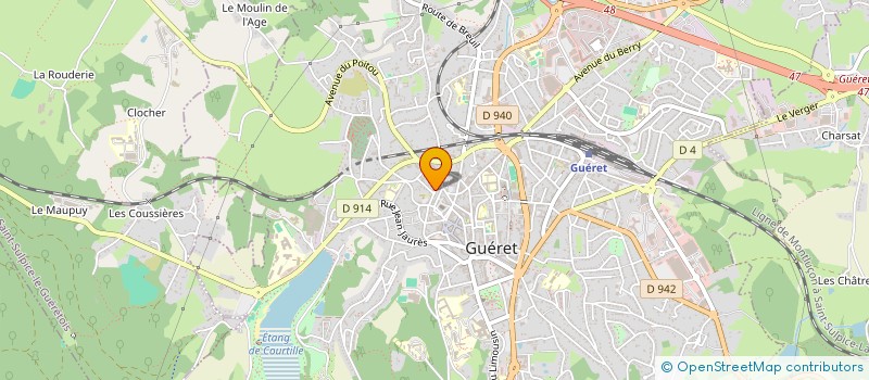 localisation de l'entreprise MONSIEUR VICTOR CANITROT  GUERET