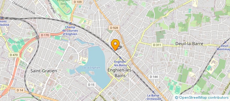 localisation de l'entreprise MONSIEUR VICTOR CARDOSO  ENGHIEN-LES-BAINS