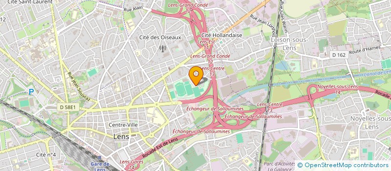 localisation de l'entreprise MONSIEUR VICTOR CARON  COURRIERES