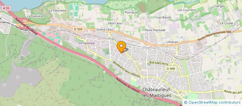 localisation de l'entreprise MONSIEUR VICTOR CAROTENUTO  CHATEAUNEUF-LES-MARTIGUES