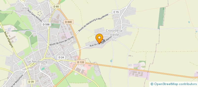 localisation de l'entreprise MONSIEUR VICTOR CARPENTIER  CROSVILLE-LA-VIEILLE