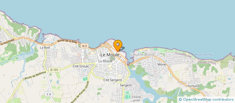 localisation de l'entreprise MONSIEUR VICTOR CHAUPARD à LE MOULE