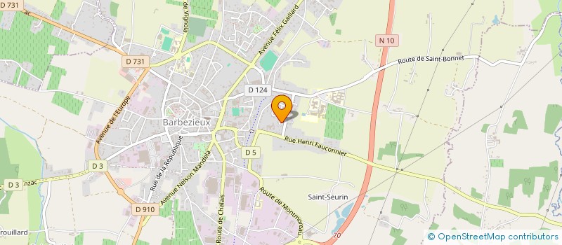 localisation de l'entreprise MONSIEUR VICTOR CHIFTER  BARBEZIEUX-SAINT-HILAIRE