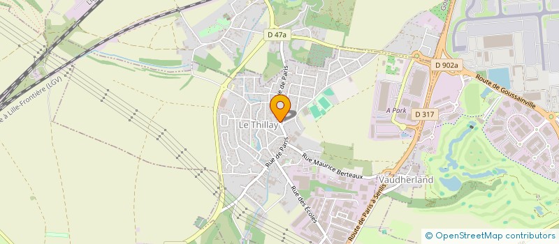 localisation de l'entreprise MONSIEUR VICTOR CHISCA  LE THILLAY