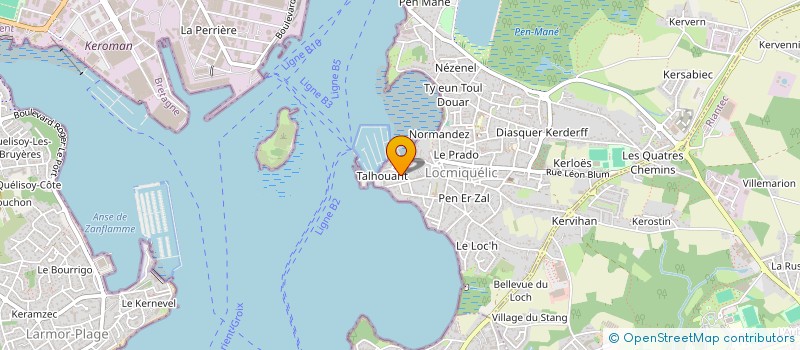 localisation de l'entreprise MONSIEUR VICTOR COADIC  LOCMIQUELIC