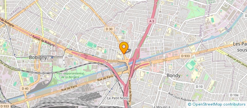 localisation de l'entreprise MONSIEUR VICTOR CONSTANTINI  BOBIGNY