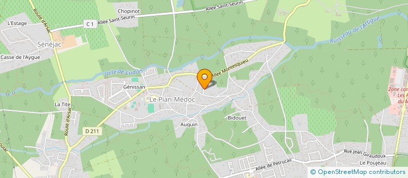 localisation de l'entreprise MONSIEUR VICTOR CONVENANT  LE PIAN-MEDOC