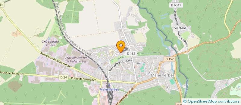 localisation de l'entreprise MONSIEUR VICTOR COURBE  LE MALESHERBOIS